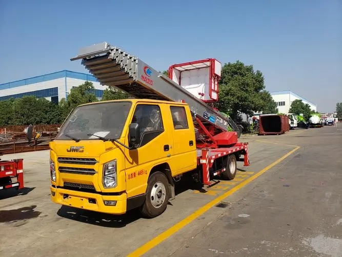 淄博附近云梯车出租 砂石搬运